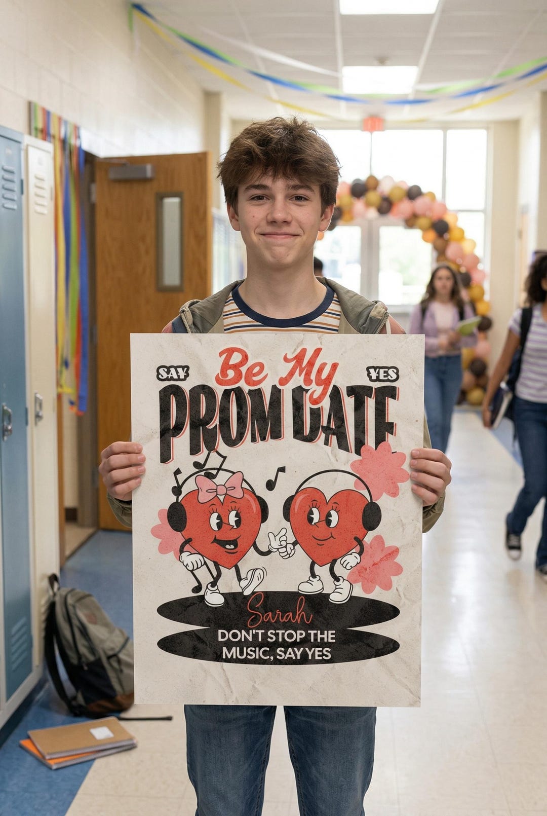 Custom Music Promposal Poster - Personalized Will You Go to Prom Sign ...