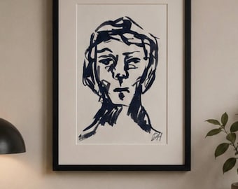 A5 ink portrait - 'Graham'