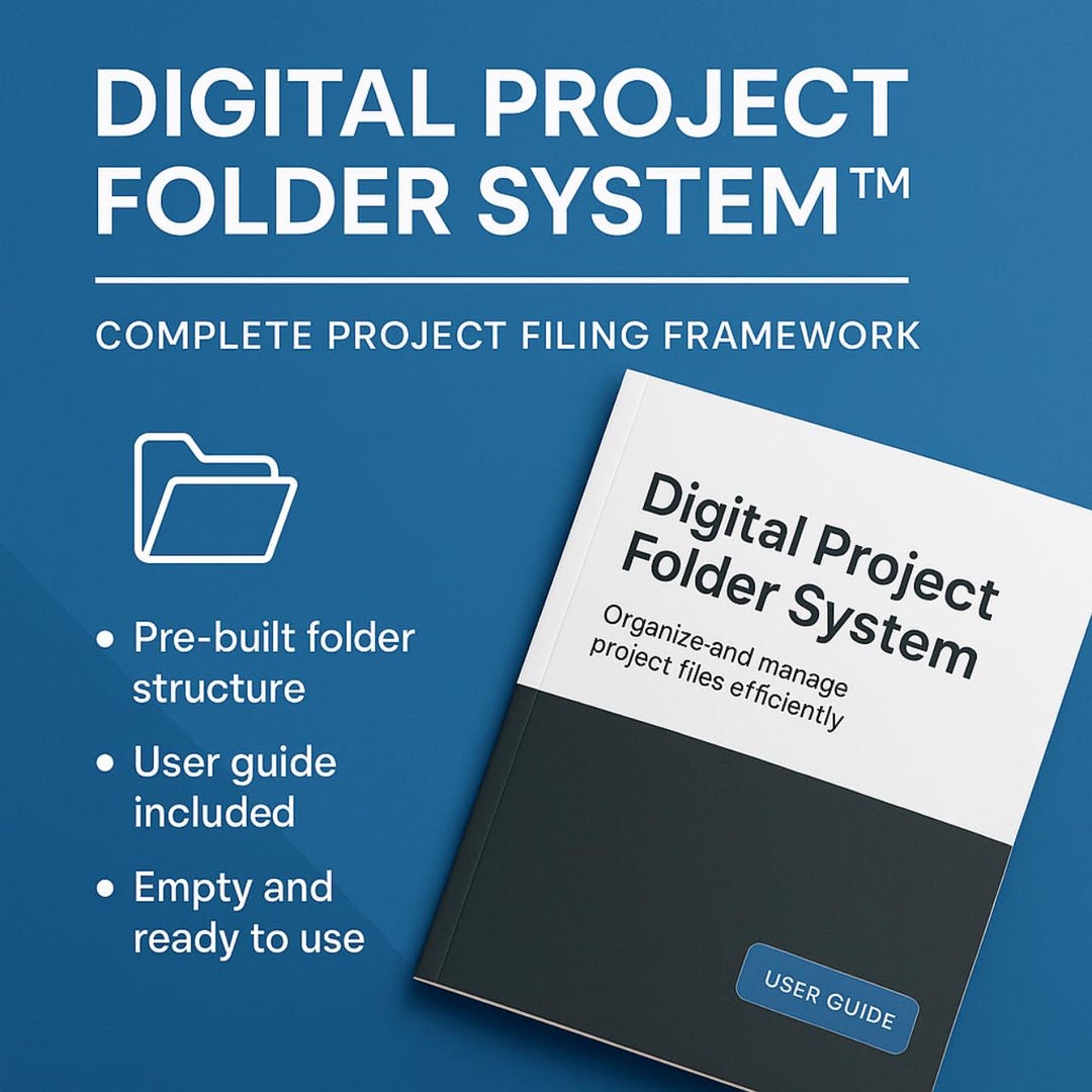 Development Project Filing System Digital Project Folder System - Etsy