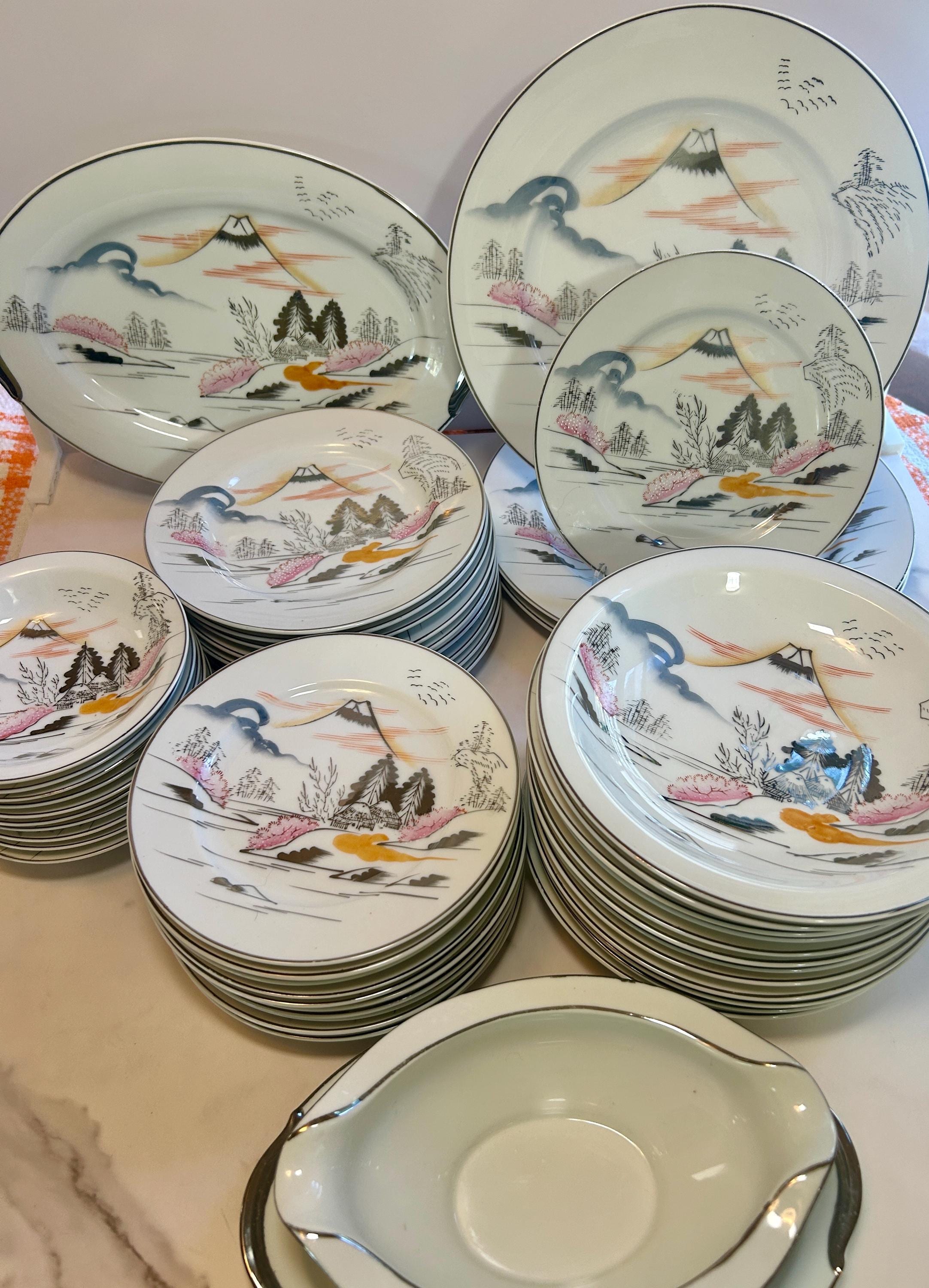 Mt Fuji Dinnerware - Etsy