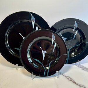 Mikasa Galleria "Opus Black" Calla Lily Dinnerware - Choose Your Set: NIB Place Settings, Cappuccino Mugs, Dinner Plates, or Sugar Bowl