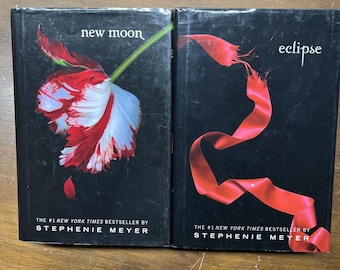 Stephenie Meyer (Twilight) NEW MOON and ECLIPSE Hardcover Bücher 2er Set