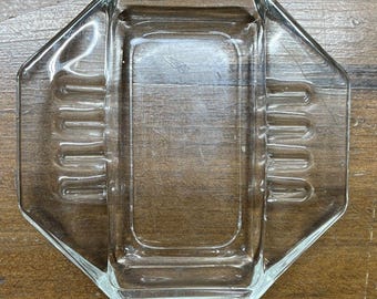 Cenicero de cristal Safex Blade Runner 5x5 Jefe Bryant Vintage MCM Clásico