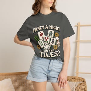 Zin in een avondje Mahjong? Mahjong Tiles T-shirt | Mahjong Tee