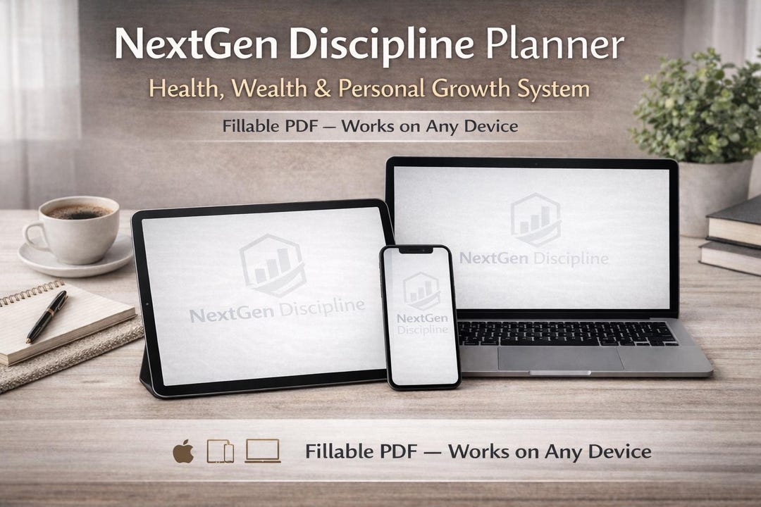 Discipline Planner Nextgen Discipline Planner | Fillable Life System for Young Adults (PDF ...
