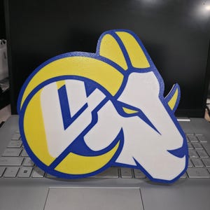 LA Rams Tow Hitch Cover | 3D Printed NFL Car Truck Accessory