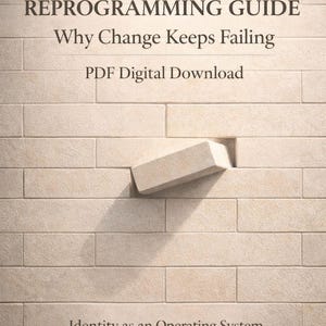 Identity as an Operating System | Why Change Fails & How to Rewire Your Inner Structure (PDF Guide)