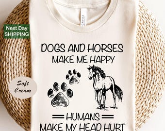 Horse Love Shirt, Country Girl Shirt, Southern Shirts, Horse and Dog Shirt, Dog Outfit, Dog Mom Gifts, Dogs And Horses, Horse Owner Shirts