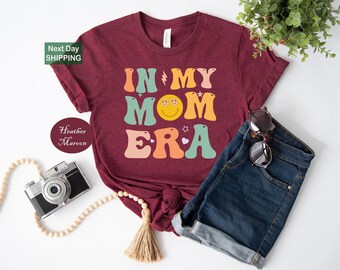 In my mom era shirt, retro mom outfit, new mom & pregnancy shirt, women's funny concert t-shirt, mom's birthday t-shirt, mothers day shirt