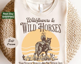Nashville Shirt, Country Concert Tee for Lainey Wilson Fan, Wildflowers & Wild Horses Western Shirt for Her, Rodeo T-Shirt, Country Life
