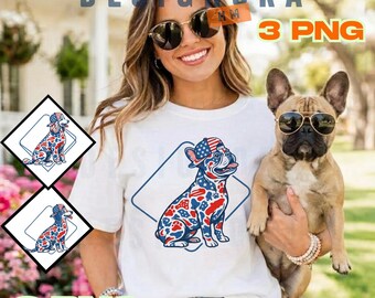Patriotic Dog Bundle PNG, 4th of July Dog Shirt Sublimation, USA Dachshund Golden Retriever Frenchie PNG, Independence Day Dog Mom Gift