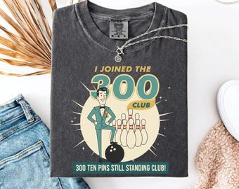I Joined The 300 Club PNG: Bowling 300 Game Ten Pins Strike Achievement Clipart (Digital Download)