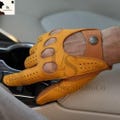 Leather Driving Gloves – Handmade Genuine Leather Gloves – Classic Car Gloves – Premium Leather Accessory – Fashion driving gloves product logo