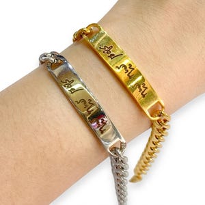 Luang Pu Sila Amulet Bracelet Ruay Lan Lan Wealth Luck Stainless Steel Talisman