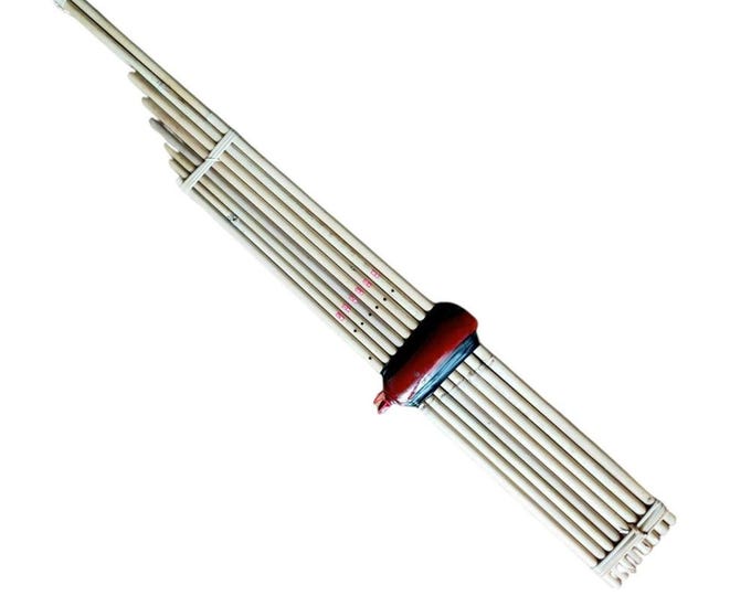 Khaen Bamboo A Thai Isan Musicial Instrument Mouthorgan Professional Metal Reed Silver#Am