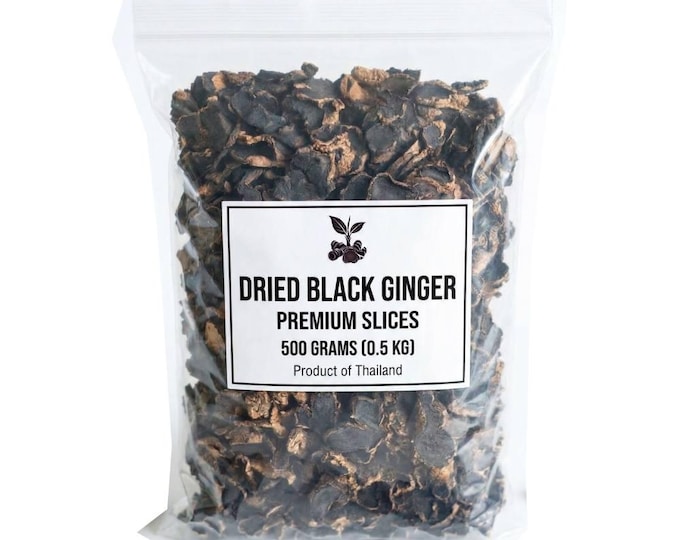 Dried Black Ginger Slices 500g Kaempferia Parviflora Thai Ginseng Tea Herb Bulk