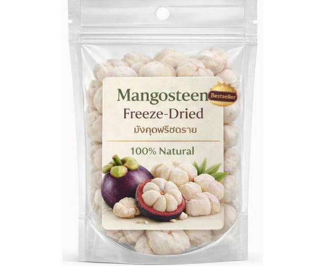 Freeze Dried Mangosteen Real Thai Fruit Snack, 100% NaturalHealthy Vegan Snacks(100,200g)