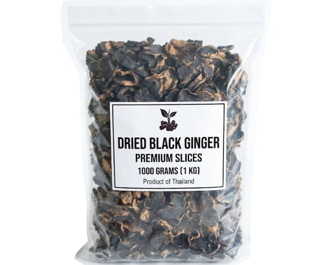 Dried Black Ginger Slices 1000g Kaempferia Parviflora Thai Ginseng Tea Herb Bulk