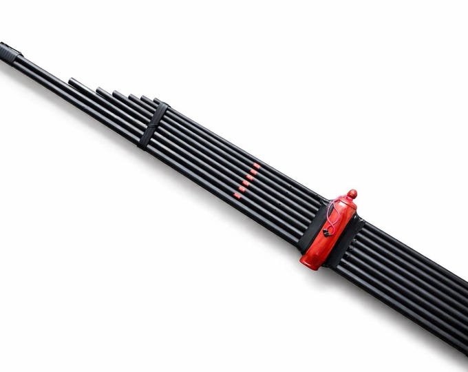 Khaen Bamboo Black Thai Isan Musicial Instrument Mouthorgan Professional Metal Reed Silver#Am