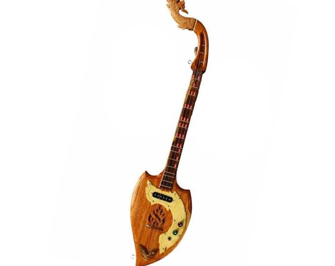 Mandolin Folk Guitar Thai Isan Phin Laos Acoustic Electric String Instrument