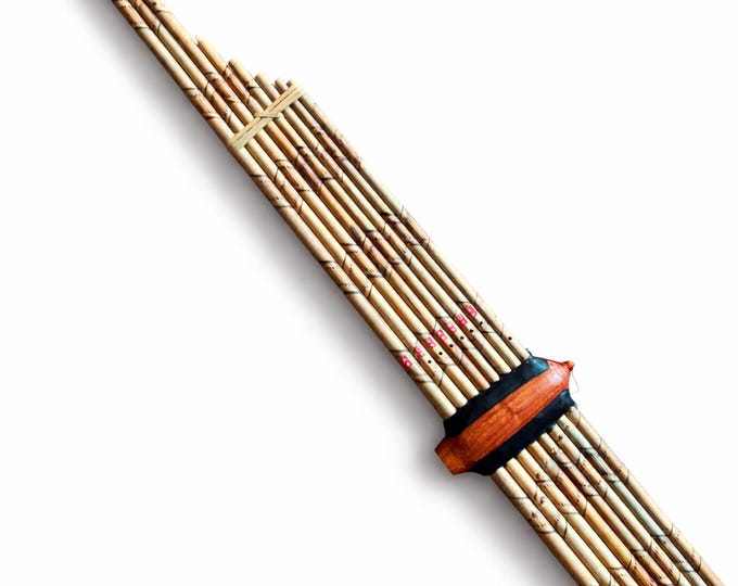 Khaen Bamboo Thai Isan Musicial Instrument Mouthorgan Professional Metal Reed Silver#Am