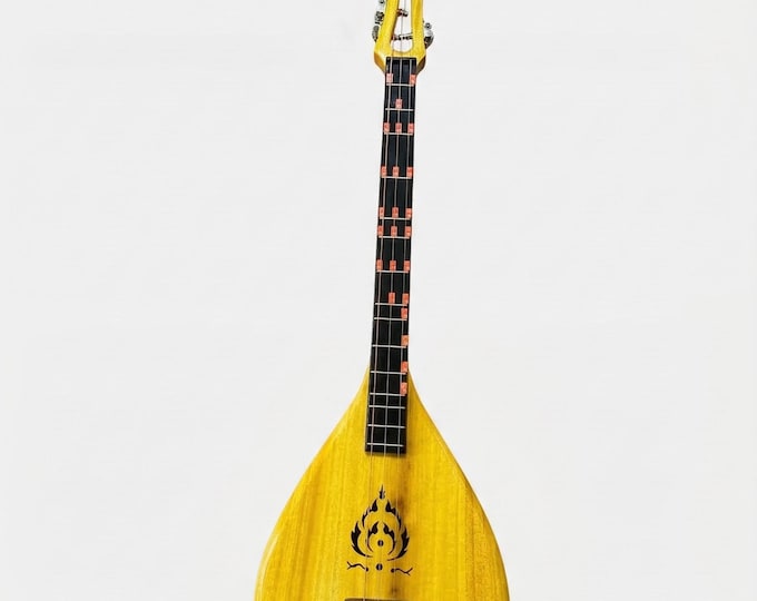 Handmade Thai Acoustic Phin Jackfruit Wood Sacred Naga Headstock Isan Lute Art