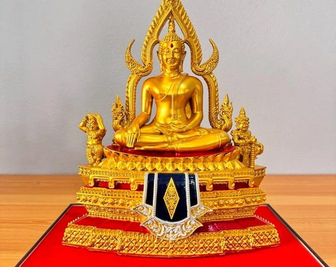 Phra Phuttha Chinnarat Buddha Statue, Sacred Lek Nam Phi Iron, Spiritual Art God