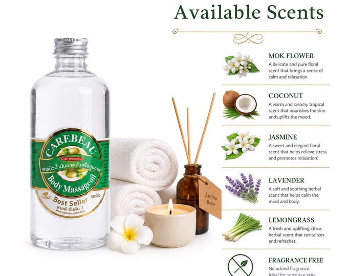 Natural Body Massage Oil for Aromatherapy & Spa, Deep Moisturizing Skin Treatment 450ml