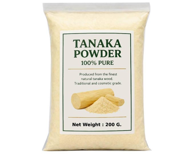 100% Pure Thanaka Powder, Natural Burmese Skin Care, Cosmetic Grade Botanical (200g)