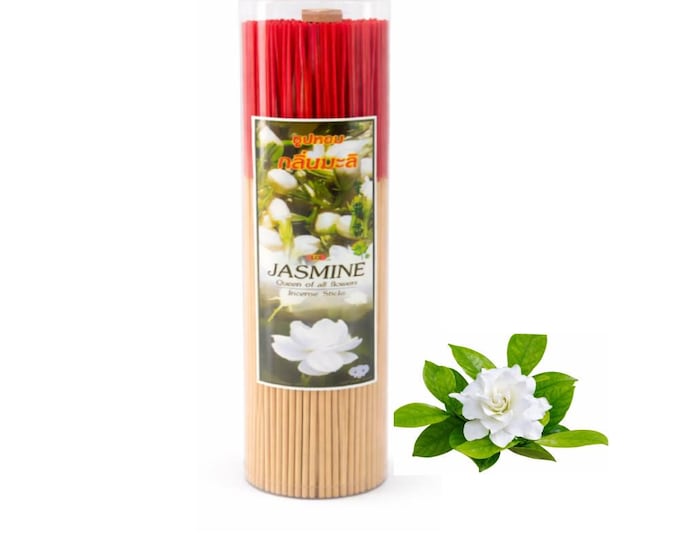 Jasmine Incense Sticks, 700g Bulk Pack, Natural Floral Scent, 32cm Long Joss Sticks