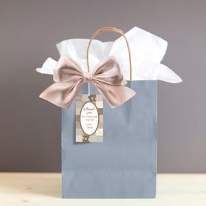 コテージコアのサンキュータグ（印刷可能）、キルティングパッチワークの記念品タグ（2x3.5）、ヴィンテージフローラルパーティータグ（編集可能）Canvaテンプレート - デジタルダウンロード