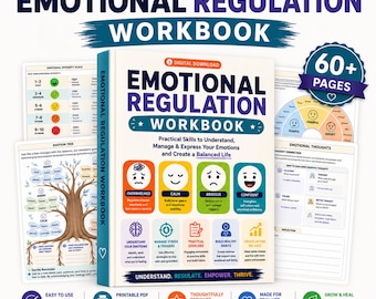 Arbeitsbuch zur Emotionsregulation | Arbeitsbuch zur kognitiven Verhaltenstherapie | Arbeitsbuch zur psychischen Gesundheit | Arbeitsbuch zur dialektischen Verhaltenstherapie | Arbeitsbuch bei Angststörungen | Therapie-Arbeitsblätter | PDF zum Ausdrucken