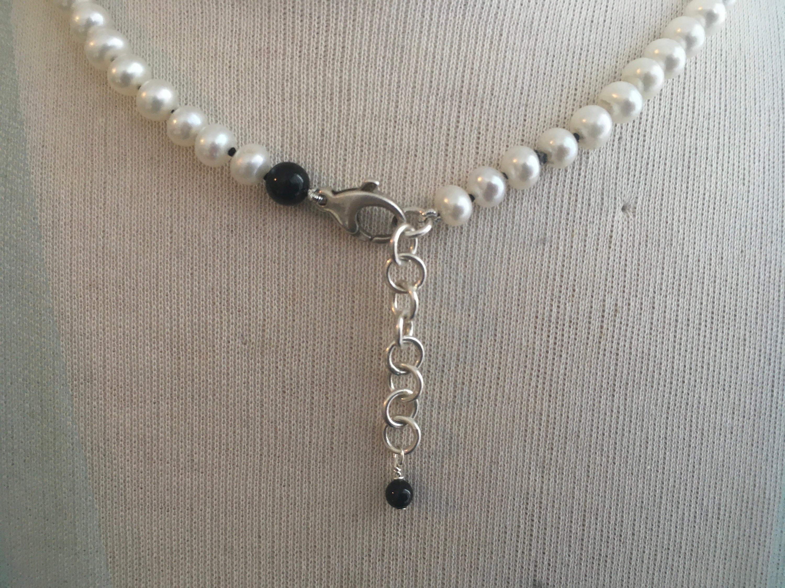 Men's Pearl Necklace Freshwater Cultured Pearl Choker for Man Gift for