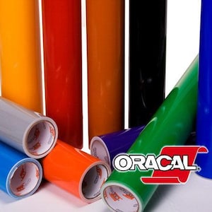 Oracal 651 Permanent Vinyl Self-Adhesive Waterproof Fade & Weather Resistant Outdoor Vinyl, for all Cricut cutting machines