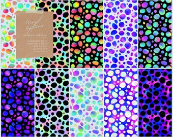 Rainbow Cheetah Premium Vinyl Patterns, Permanent, Removable & Iron-on HTV w Heat Tape, Perfect for DIY Crafts, for Cricut cutting machines