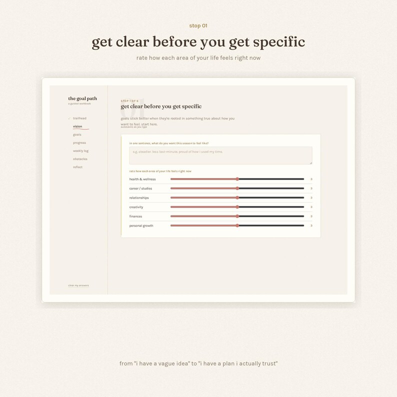 The image is a webpage with a clean, minimalist design featuring a white background and a light gray color scheme. The text is limited to a few words, focusing on providing clear instructions and guidance.