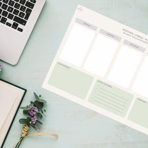 Wochenplaner | PDF | minimalistisch | A4 Querformat