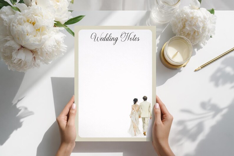 Wedding Notes Notepad - Etsy