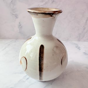 Vintage Cobham keramikvas – Douglas Zadek tennglasyr bulbform (1950-talet)