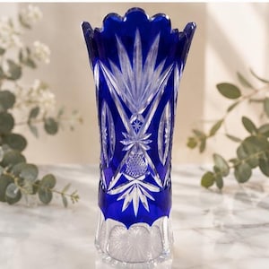 Val Saint Lambert Blue - Etsy