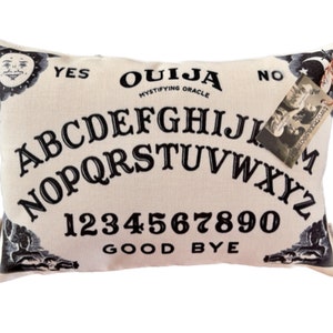 Ouija Board Pillow / Decorative Throw Pillow / Complete with Insert or Cover Only