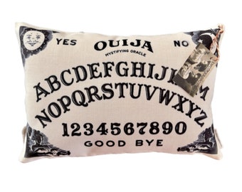 Ouija Board Pillow / Decorative Throw Pillow / Complete with Insert or Cover Only