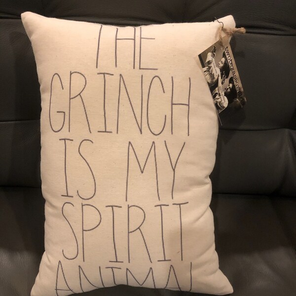 Grinch Pillow Etsy