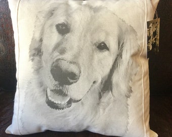 Personalized Pet | Photo Pillow Square | Decorative Throw Pillow | Complete with Insert or Cover Only