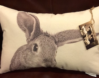 Bunny Pillow | Abigail | Decorative Throw Pillow | Complete with Insert or Cover Only