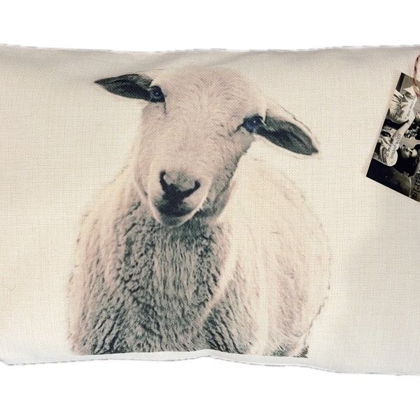Sheep Pillow | Marilyn | Decorative Throw Pillow | Complete with Insert or Cover Only