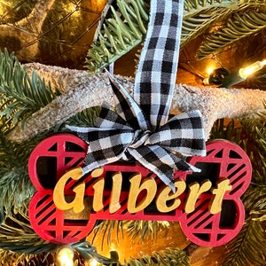 Personalized Dog Bone Ornament