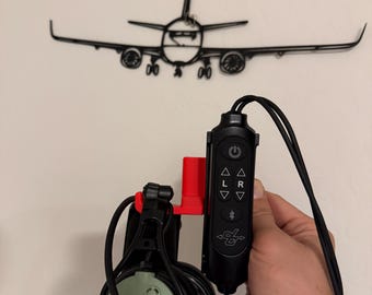 Compact Airbus Headset Controller Mount for David Clark PRO‑X, PRO‑X2, and ONE‑X