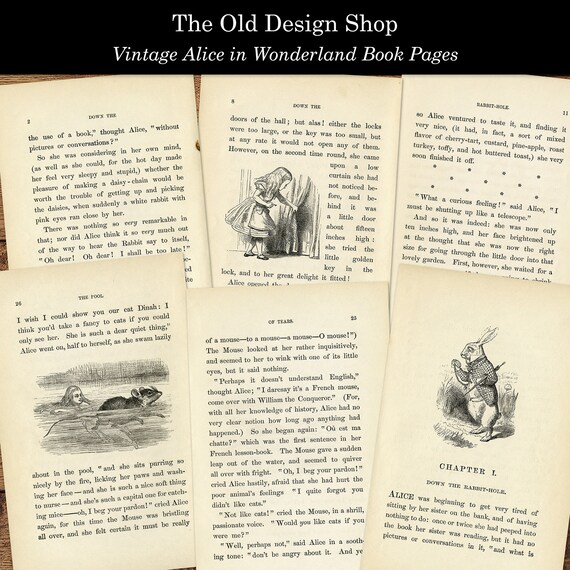 Alice In Wonderland Book Open