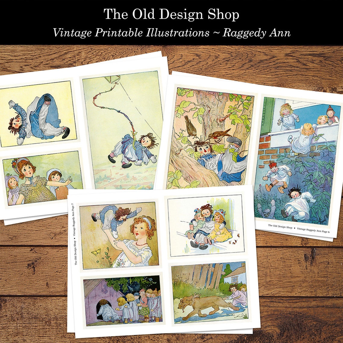 Raggedy Ann Vintage Printable Storybook Illustrations Digital - Etsy Canada
